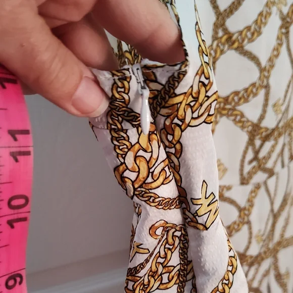 Gold and White Women's Top 3X - Picture 4 of 6